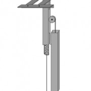 Un volet est fixé en haut de la cheminée que l’on peut manipuler à l’intérieur, grâce à un système de contrepoids, afin de régler au mieux l’ouverture du volet.