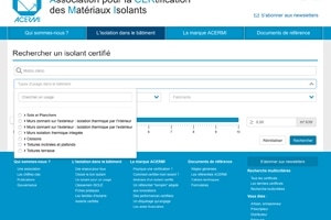 Un nouvel outil pour choisir son isolant à partir de l’usage voulu. [©Acermi]