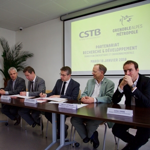 Le CSTB et Grenoble-Alpes Métropole s’engagent dans un partenariat de 3 ans. [©Grenoble-Alpes Métropole]