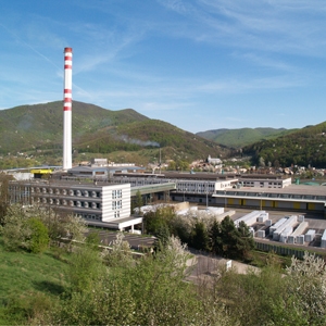 Usine de production de laine de roche de Nova Bana, située dans la région de Banska Bystrica, au centre de la Slovaquie.