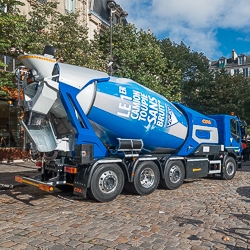 Vicat met en service le camion Oxygène, première toupie sans rejets polluants et… silencieuse. [©ACPresse]