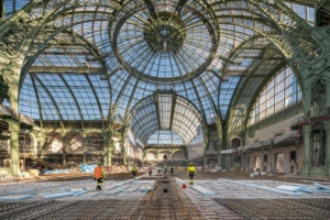 La nouvelle dalle du Grand Palais est active et se développe sur une épaisseur de 25 cm. [©Eqiom]