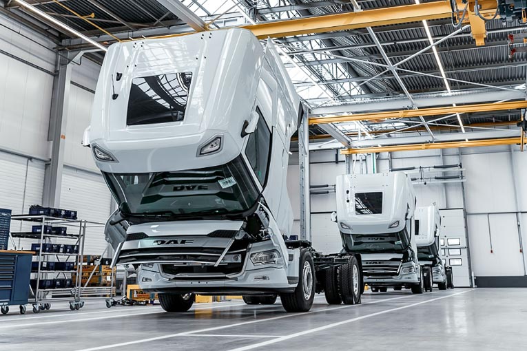 A Eindhoven, aux Pays-Bas, Daf a mis en service une usine d’assemblage de camions 100 % électriques. [©Daf]