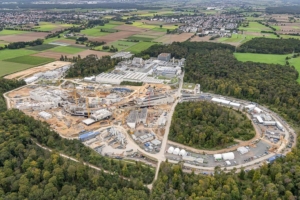 Le nouvel accélérateur de particules Fair Air est en construction sur environ 15 ha, à Darmstadt, en Allemagne. [©D. Fehrenz, GSI/Fair]