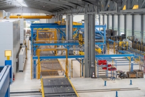 A2C Préfa – Progress Group. Intérieur de l’usine.