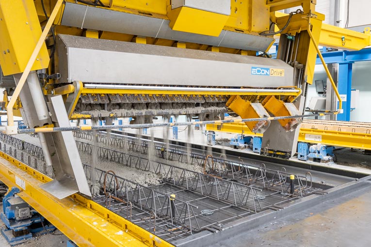 A2C Préfa – Progress Group. Bétonnage de la Dalle BB.