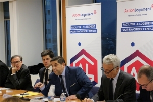 Action Logement et les Partenaires sociaux se sont réunis pour annoncer leur plan pour faciliter l’accès au logement des salariés. [©Action Logement]