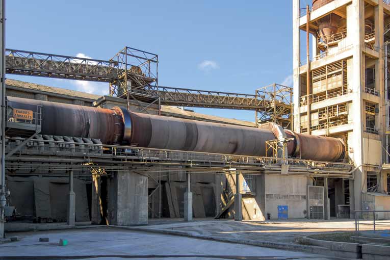 Four de la cimenterie Calcia (Italcementi Group) de Gargenville, dans les Yvelines.  [©ACPresse]