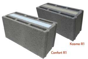 Alkern innove avec sa nouvelle gamme de blocs R1, Confort R1 et Kosmo R1, destinés à la construction de maisons individuelles et d’habitats collectifs à basse consommation jusqu’au R+3. [©Alkern]