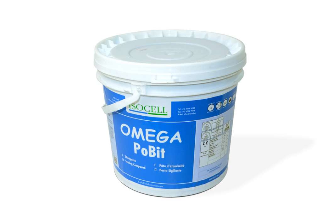 Omega PoBIT se prête à l’étanchéité des pièces humides et des zones de percement. [©Isolcell]