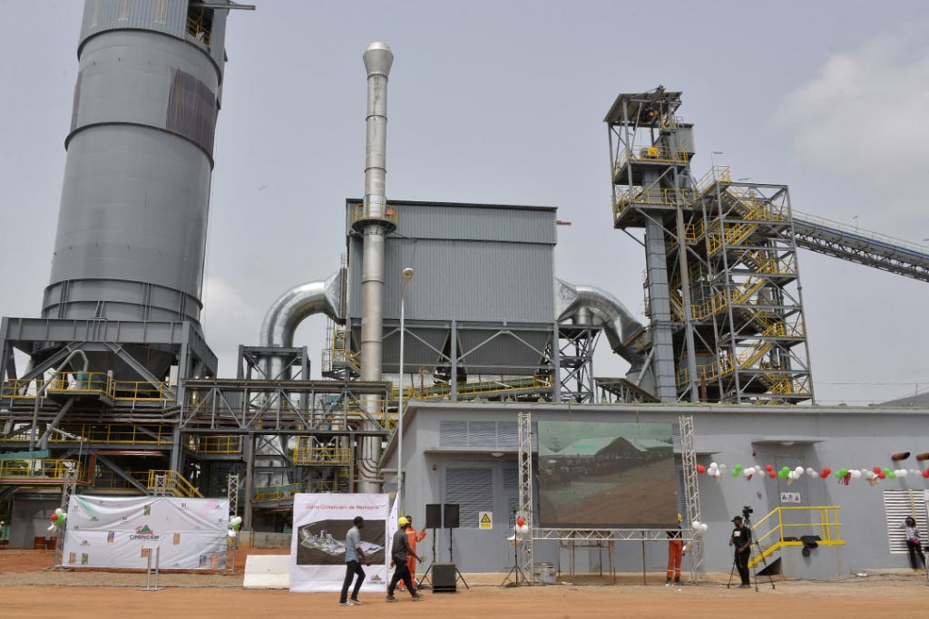 En avril dernier, Cimencam a inauguré une toute nouvelle usine, à côté de Yaoundé, la capitale camerounaise. [©Cimencam]