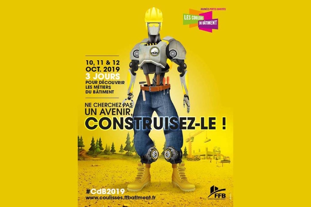 Affiche de la 17e édition des Coulisses du Bâtiment. [©FFB]