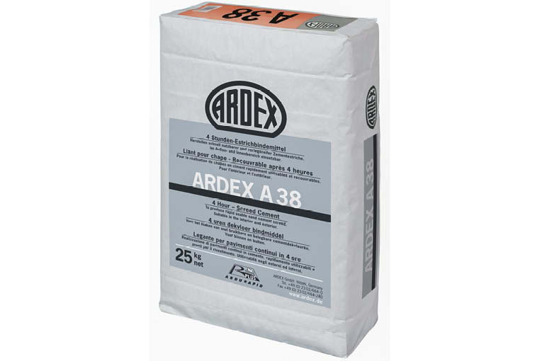 Avec son effet durcisseur Ardurapid, Ardex accélère les mises en œuvre et optimise les performances des chapes. [©Ardex]