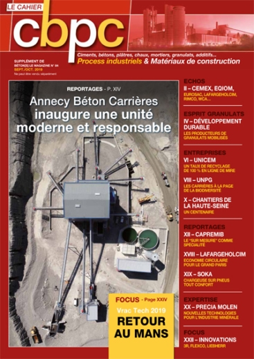 Ciments Bétons Plâtres et Chaux N°947 - Supplément de Béton[s] le Magazine n°84