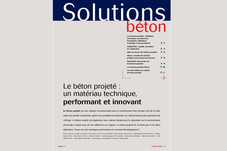 Le béton projeté