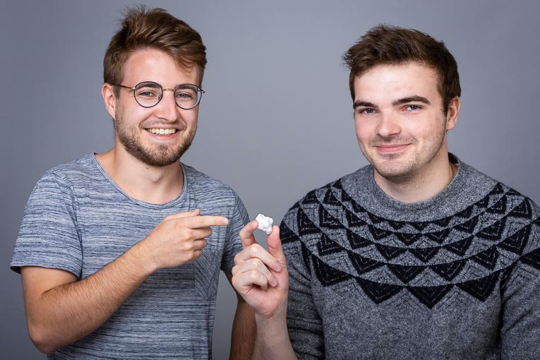 De gauche à droite, Clément Benassy et Nicolas Cruaud, co-fondateurs de Néolithe. [©Néolithe]