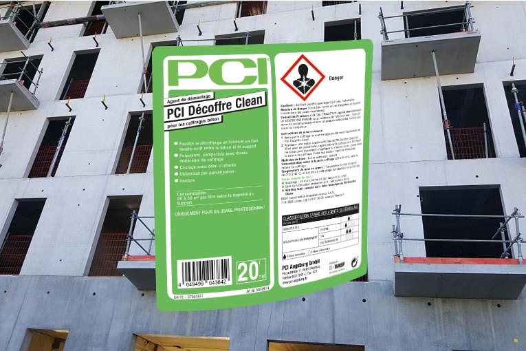PCI Décoffre Clean est un gant de démoulage à destination des mortiers et bétons. [©PCI]