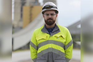 Agé de 30 ans, Benoît est technicien de maintenance au sein de la cimenterie Ciments Calcia de Couvrot (51). [©Sfic/EFB]