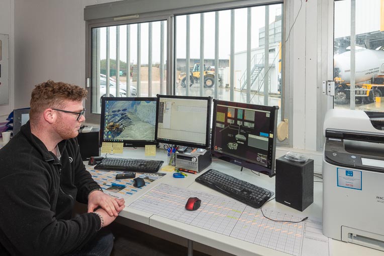 Paul Cordelle est en charge du pilotage de la dernière-née des unités de production Unibéton. [©ACPresse]