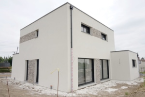 La coopérative Nord Alliance Habitat a réalisé sa première maison individuelle isolée du sol aux murs par de la mousse polyuréthane projetée fournie par Icynène. [©ACPresse]