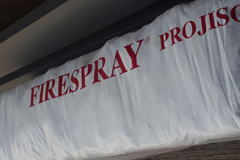 Projiso présente Firespray à l’occasion de Batimat. [©Projiso]