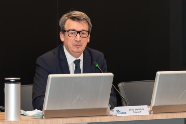 Olivier Salleron, nouveau président dans la Fédération française du bâtiment.
