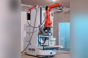 Le robot d’Okibo sait enduire tout seul...[©Okibo]