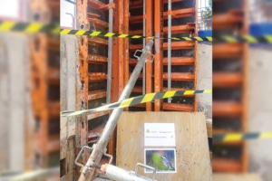 Une bergeronnette grise a choisi de faire son nid dans un coffrage métallique sur un des chantiers de la ligne 17 du Grand Paris Express...