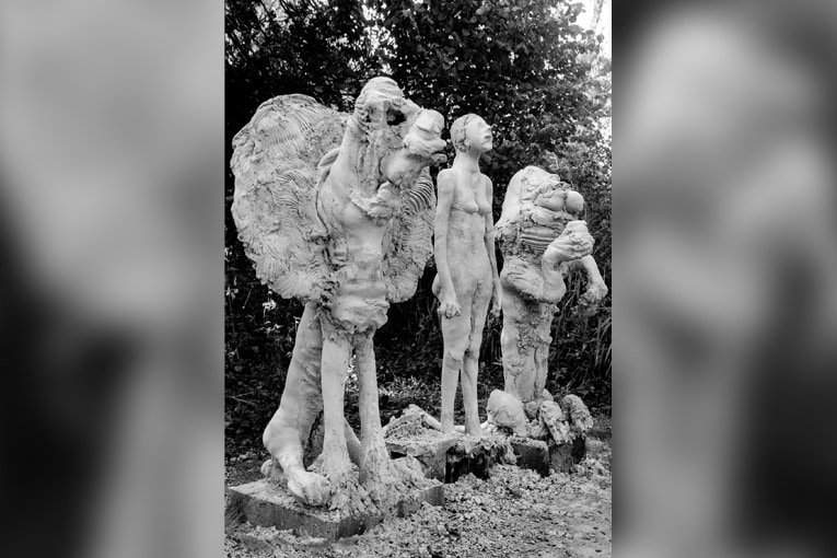 Michel Charpentier a rompu avec la statue commémorative triste ou la statuaire abstraite. Et est resté en contact avec la nature, les prés, les arbres et les jardins. [©Clovis Prévost/clovis.prevost@wanadoo.fr]
