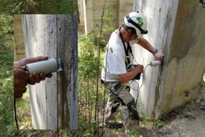 Mesure de la vitesse de corrosion avec une sonde “diamond”.