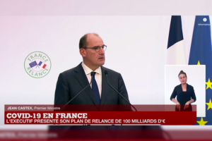 Jean Castex présente France Relance, le plan de relance économique. [DR]