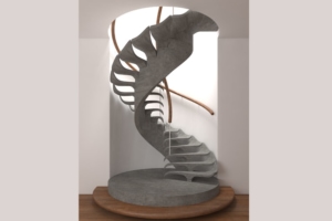 Le prix du public des Stairs Design Awards a été décerné au projet “Fossil”. [©PBM]