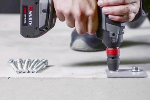 Les vis WBS Würth sont utilisables et réutilisables, même dans le béton frais. [©Würth]