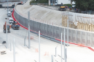 Les murs de soutènement du tronçon Hausmann Saint-Lazare du prolongement du RER E ont été produits par Capremib et Chapsol. [©Demathieu Bard]