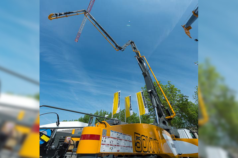 Stand Liebherr sur l’édition 2018 d’Intermat - World of Concrete Europe. 