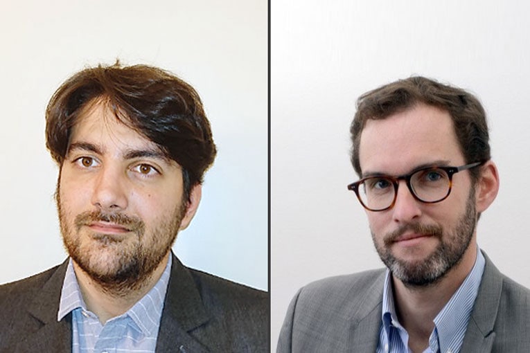 De gauche à droite, Benjamin Bordonado et Olivier Stéphan, futur et ancien délégués régionaux SNBPE et SNPB Bretagne - Centre - Pays de la Loire. [©DR]