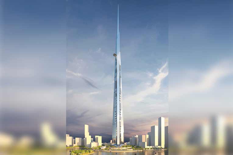 Maquette du Kingdom Tower, qui devrait devenir la plus haute construction de la planète. [©Adrian Smith + Gordon Gill Architecture].