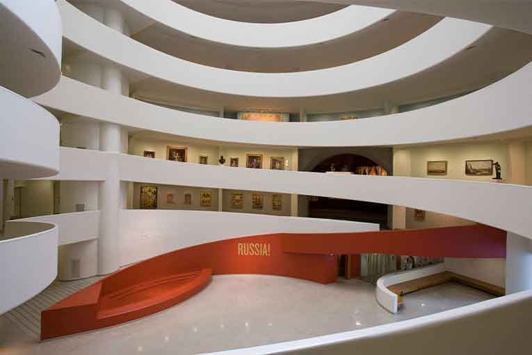 Le Guggenheim Museum de New York constitue la dernière œuvre réalisée par F. L. Guggenheim. [©Guggenheim Museum] 