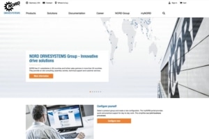 Le nouveau site de Nord Drivesystems, contemporain, intuitif et conviviale. [©Nord Drivesystems]