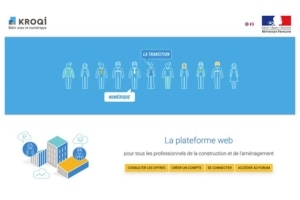 La plate-forme KROQI, dédiée aux professionnels du secteur de la construction, évolue. [©Plate-forme KROQI]