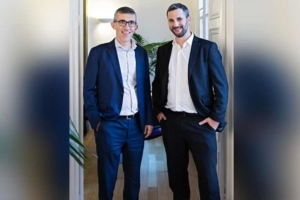 De gauche à droite, Roland Le Roux, nouveau président du groupe BTP Consultants, et Jean-François Baron, nouveau président de BTP Consultants. [©BTP Consultants]