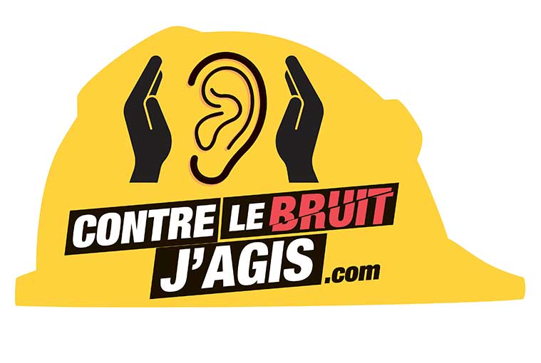 Logo de la campagne de sensibilisation “Contre le bruit, j'agis”