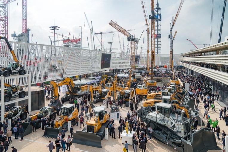 Vu sur le stand Liebherr à la Bauma