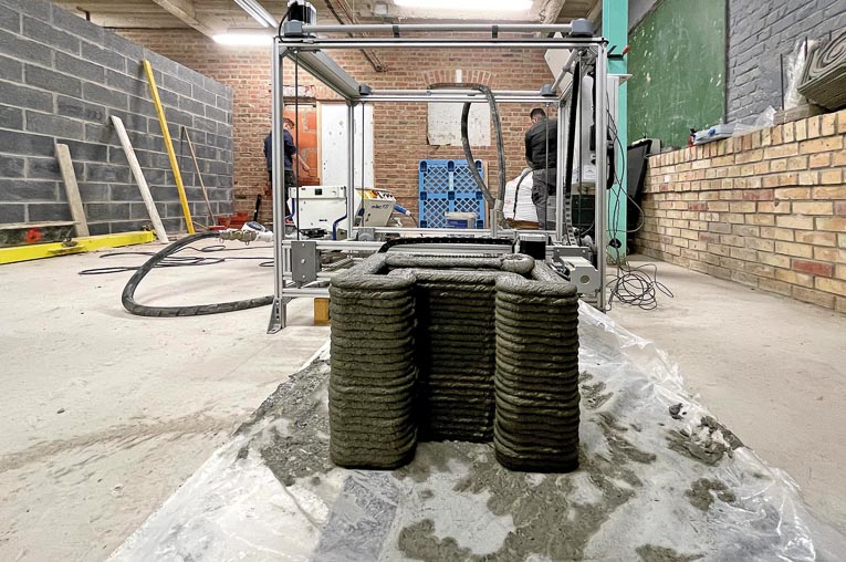 A Roubaix, le lycée Louis Loucheur vient d’intégrer l’impression 3D béton dans son cursus de formation. [©Lycée Louis Loucheur]