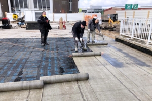 Le Foamglas Ready F + a été mis en oeuvre sur le chantier de l’Hôpital Gustave Roussy. [©Foamglas]