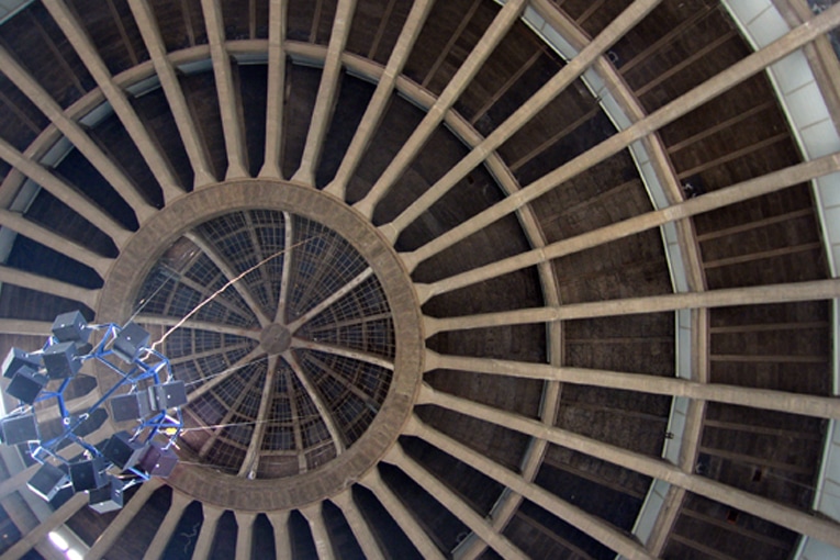 Le dôme en béton armé avec sa lanterne (une petite coupole d'acier et de verre) représentait en 1913 la mise en pratique de solutions structurelles d'avant-garde. [©DR] 