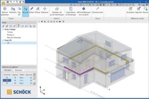 Le logiciel BIM de Schöck permet aux bureaux d’études de positionner les rupteurs de ponts thermiques en amont des projets.