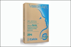 VisionAir se retrouve désormais sur les sacs de ciments bas carbone de Ciments Calcia. [©Ciments Calcia]