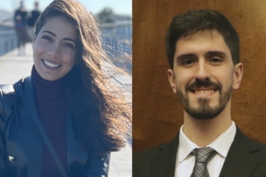 Sara Al Haj Sleiman, vainqueur du prix RSE et Christian Marcelo Martín, lauréat de la catégorie innovation technologique