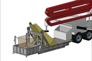 Le Bac à Béton Relevable d’ACM Equipements.[©ACM Equipements]